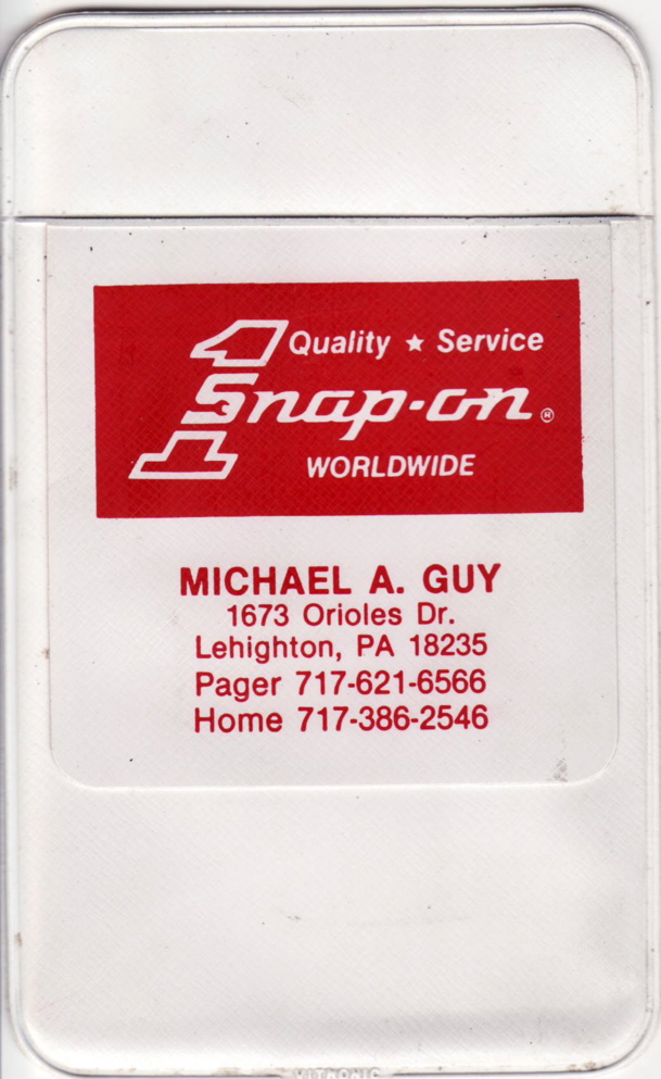 SNAP-ON Michael A. Guy