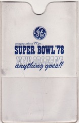 GE SuperBowl '78