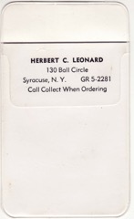 Herbert C. Leonard