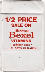 1/2 Price Sale on Bexel Vitamins